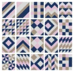 Покрытие напольное Этника-2 33х33х18/45шор (18 треугольников, 9 пазлов)