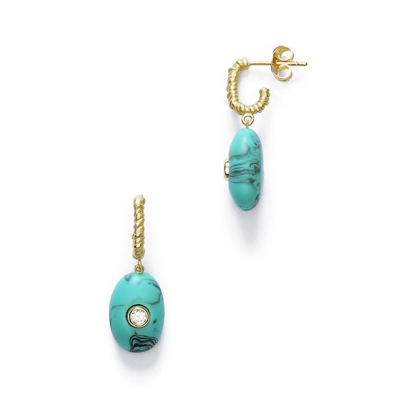 Pebble Bleach Earrings
