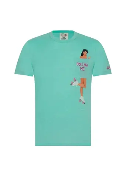 Футболка MC Saint Barth ECSTASEA FOLLOW ME 55 мятный девушка