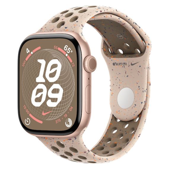 Часы Apple Watch Series 10 46mm Aluminium Case, Nike Sport Band (Pink Gold/Desert Stone) M/L