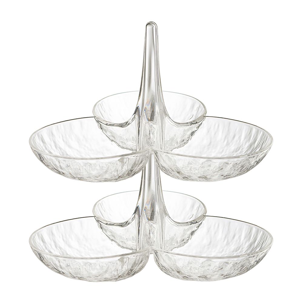 Набор менажниц из акрила Arctic, прозрачный, 2 шт.