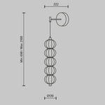 Настенный светильник (бра) Maytoni MOD216WL-L10G3K