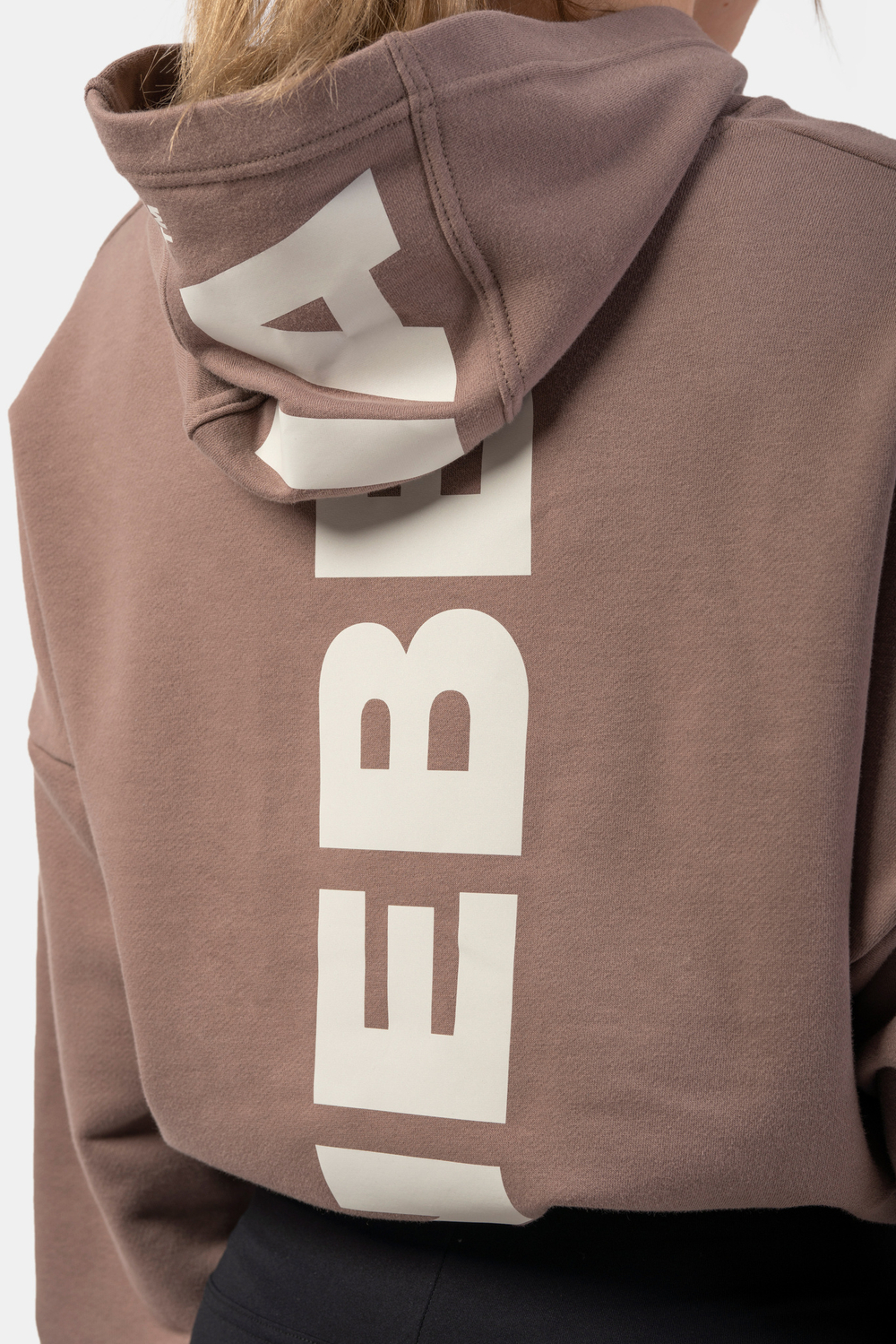 Худи LOOSE FIT CROP HOODIE ICONIC 421 Коричневая