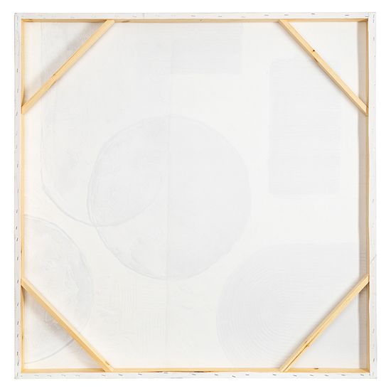 Панно декоративное с ручной росписью by feel, 100х100 см, черно-белое