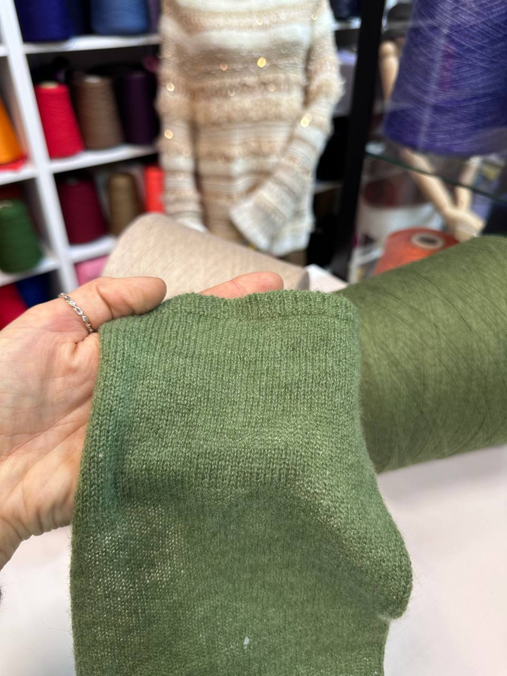 Biagioli Modesto; 100% Кашемир; 1400м/100гр; col.100599. Dust; цвет: серо-бежевый «Пыль»