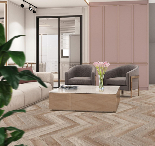 Ламинат SPC CronaFloor Herringbone Дуб Лилль