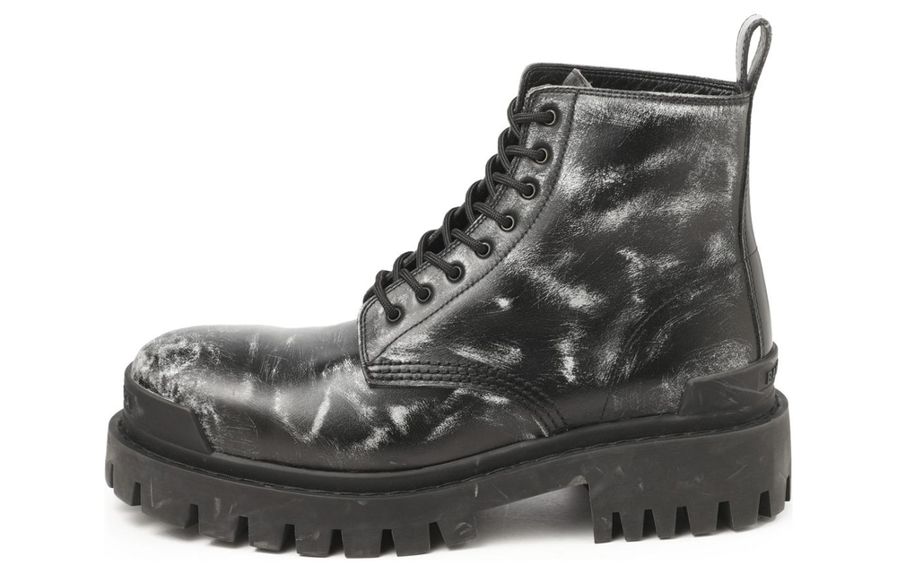 Balenciaga Distressed Effect Strike Boots
