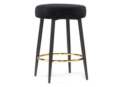 Барный стул Plato black fabric