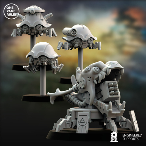 Xenos Armies Tau Empire Tidewall Gunrig Tau Drones 1 шт. миниатюра для dnd, днд, pathfinder, фентези, Настольная игра, НРИ, Варгейм, РПГ