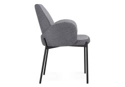 Стул на металлокаркасе Азуку серый / черный
