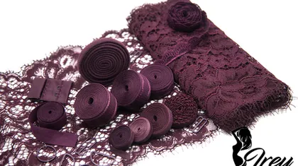 Бельевая фурнитура в цвете слива