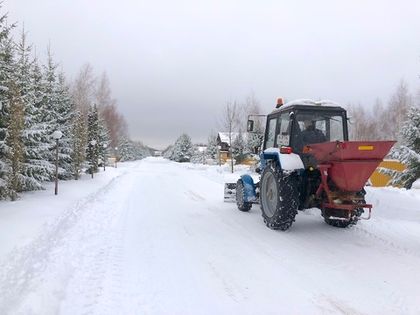 Уборка снега в «Романовском Парке». Фотоотчет