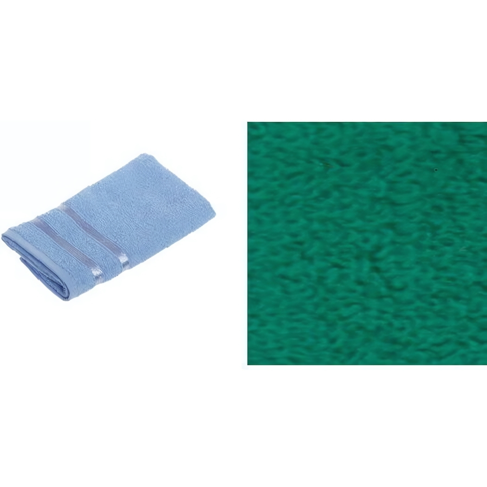 Полотенце махровое 50*90см «LUNA» цвет зеленый 05050 плотность 360гр/м2