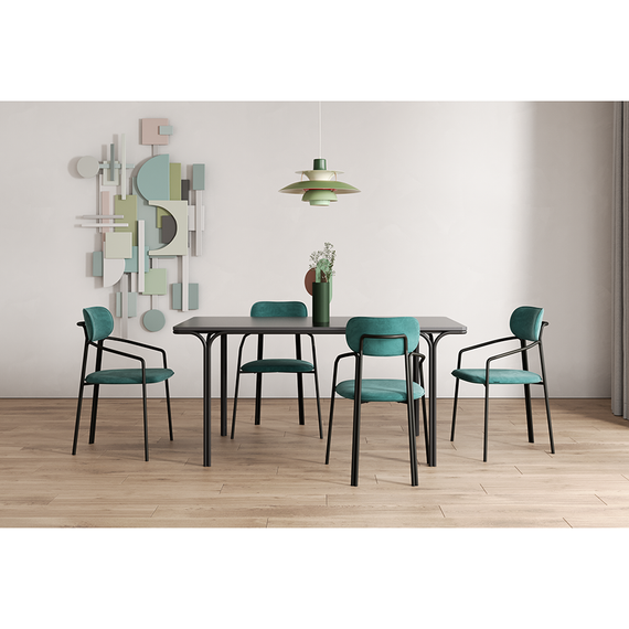 Стул Ror, Round, зеленый велюр