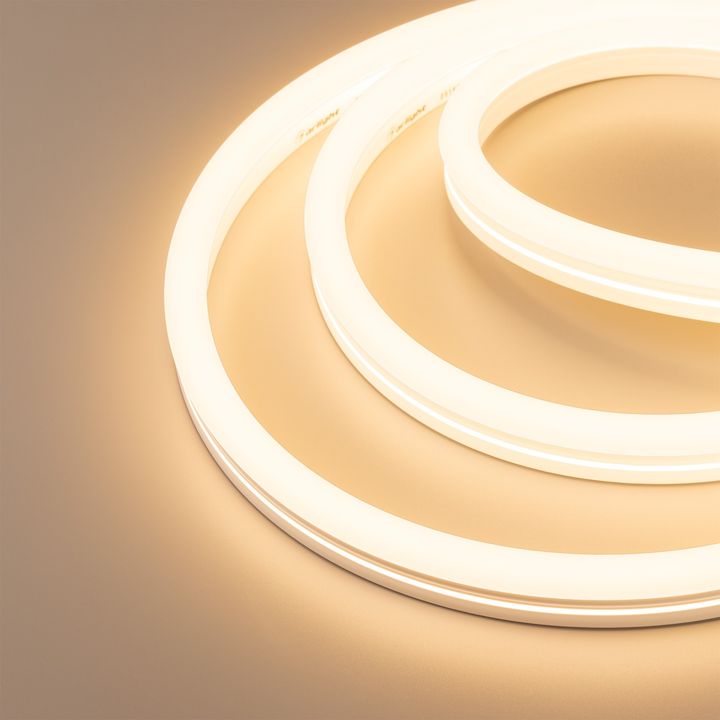 Светодиодная лента герметичная MOONLIGHT-SIDE-X336-12x24mm 230V Warm2400 (11 W/m, IP65, 50m, wire x1) Arlight 055521
