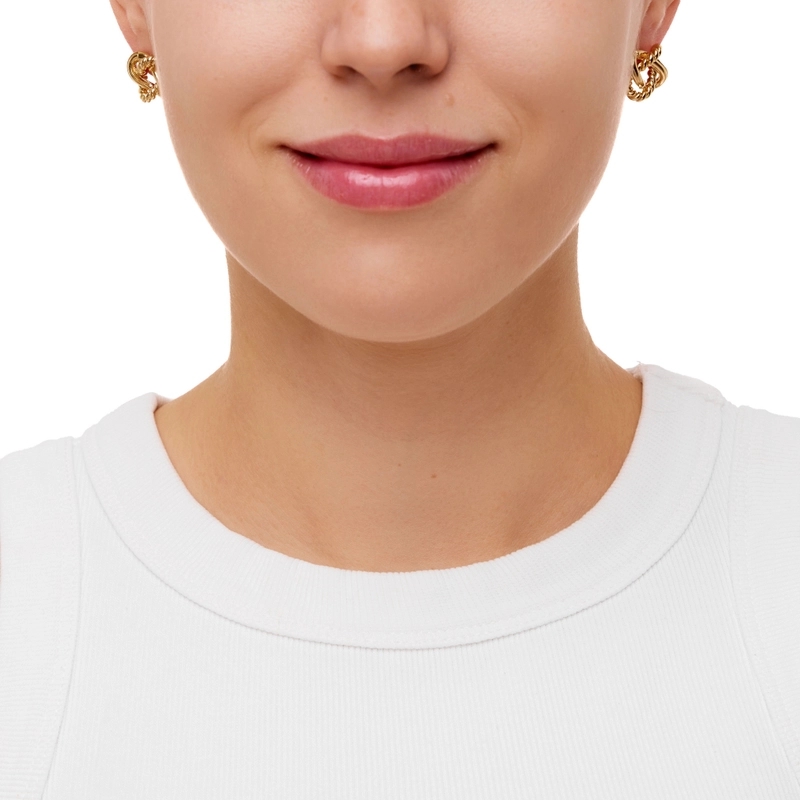 Серьги Переплетение – Золото