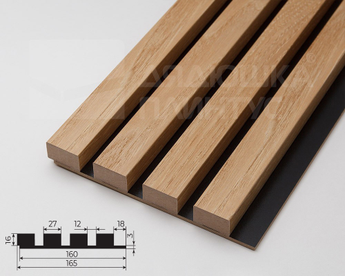 Панель МДФ 3D Лайн Модерн 165*2750мм L03 ель серебристая