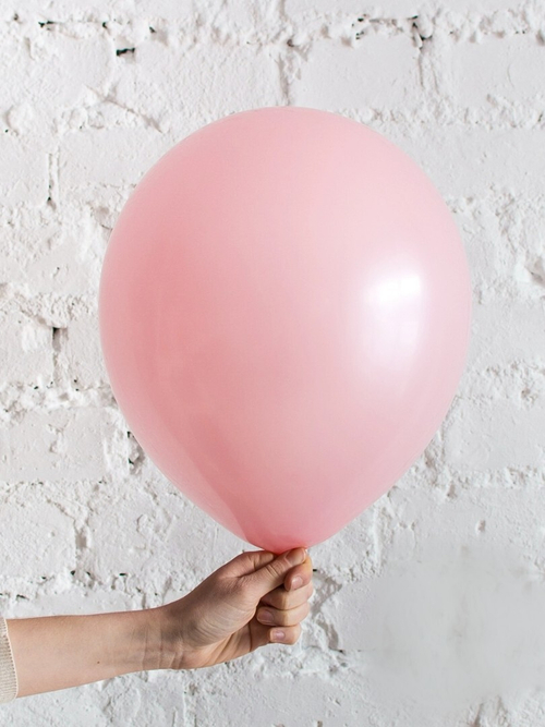 Латексный шар розовый пастель 30 см