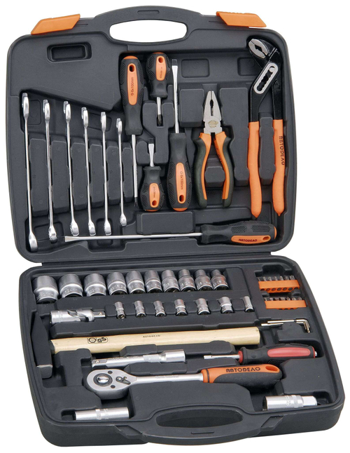 Набор инструментов 56 предметов 1/2" 1/4" АВТОDЕЛО
