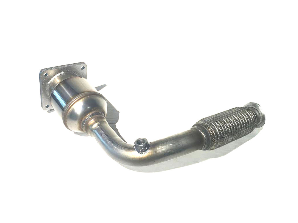 GP-42505, Пламегаситель на Peugeot 206 1,4-1.6л (двиг. TU5JP4B_EC5) (короткая с гофрой), МКПП