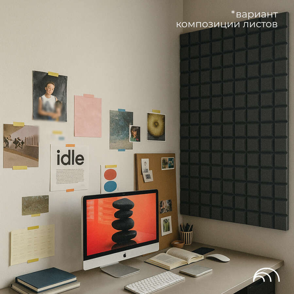 Акустический поролон, Декор, BEZEHO, 30х1000х2000 мм