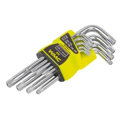 Набор ключей Г-образных Torx 9пр.(Т10,15,20,25,27,30,40,45,50)в блистере WMC TOOLS WMC-5098