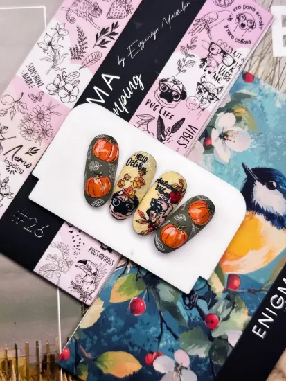 Пластина для стемпинга Enigmanic Stamping №030