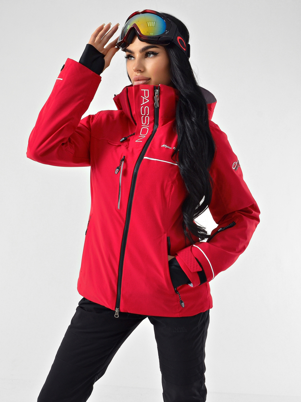 Женская горнолыжная куртка 223/962_10 Темно-Красный