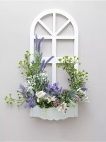 Панно на стену для интерьера "Окно с цветами"