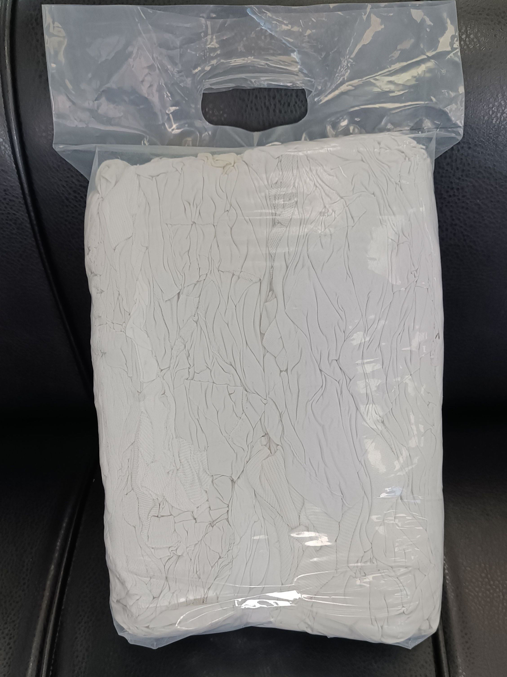 Ветошь белая 100% ХБ обтирочная трикотаж 2 кг