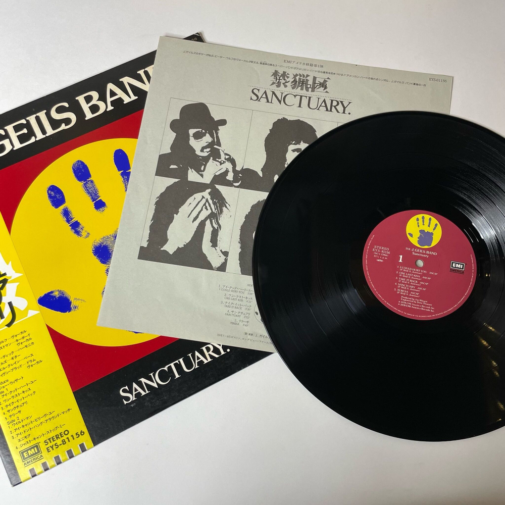 Винтажная виниловая пластинка LP The J Geils Band Sanctuary (Japan 1978) (Obi) I Could Hurt You