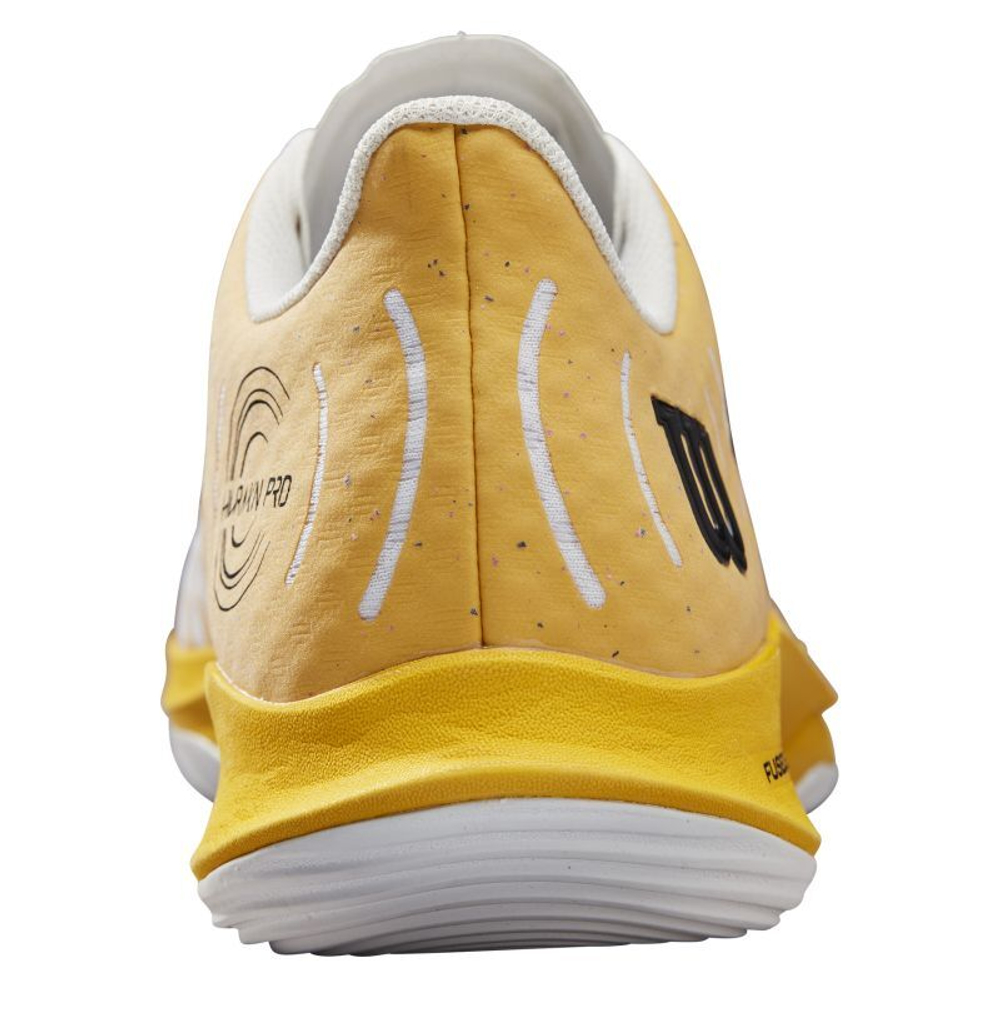 Мужские кроссовки для Падел Wilson Hurakn Pro - white/old gold/fiery coral