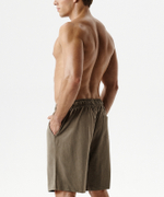 Мужские шорты пижамные Atlantic, 1 шт. в уп., хлопок, темно-бежевые, NMB-039