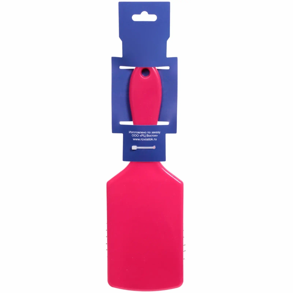 Расческа массажная «Valeria», прямоугольная, цвет фуксия, 24*8 22,5*7см (блистер Ultramarine)