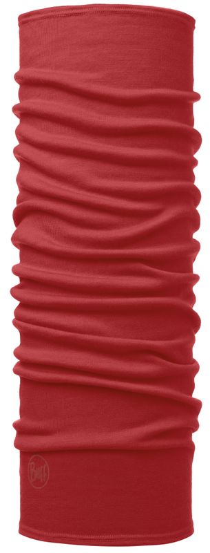 Шерстяной шарф-труба Buff Solid Cranberry Red Фото 1