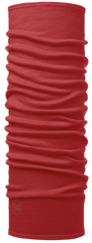 Шерстяной шарф-труба Buff Solid Cranberry Red Фото 1
