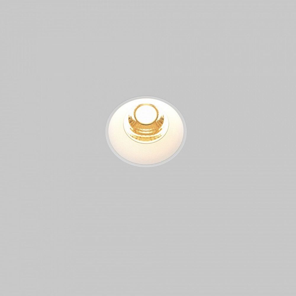 Встраиваемый светильник Maytoni Round DL058-7W2.7K-TRS-W