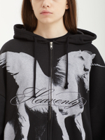 Женская Толстовка Black Unicorn Graphic Oversized Zip Up