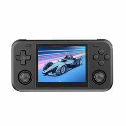 Портативная игровая консоль O30S с открытым исходным кодом в стиле ретро, black, Single card 128GB