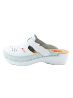 Сабо женские Леон MED156 кожаные с анатомической стелькой, белый, 41