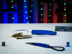 🏆Складной нож Hussar PGK (Cryo) StoneWash Blue