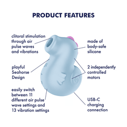 Вакуумный стимулятор клитора Satisfyer Sea Pony