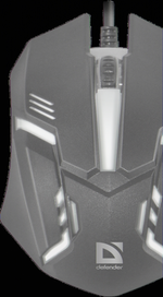 Мышь проводная Defender MB-550 7 цветов Black