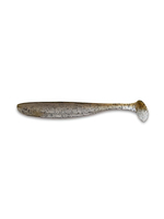 Приманка силиконовая Keitech Easy Shiner 4" PAL #01 Chartreuse Red Flake, 3 упаковки по 7 штук
