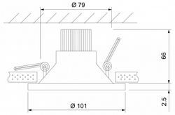 Встраиваемый светильник Elektrostandard 15267/LED 7W 4200K белый/серебро