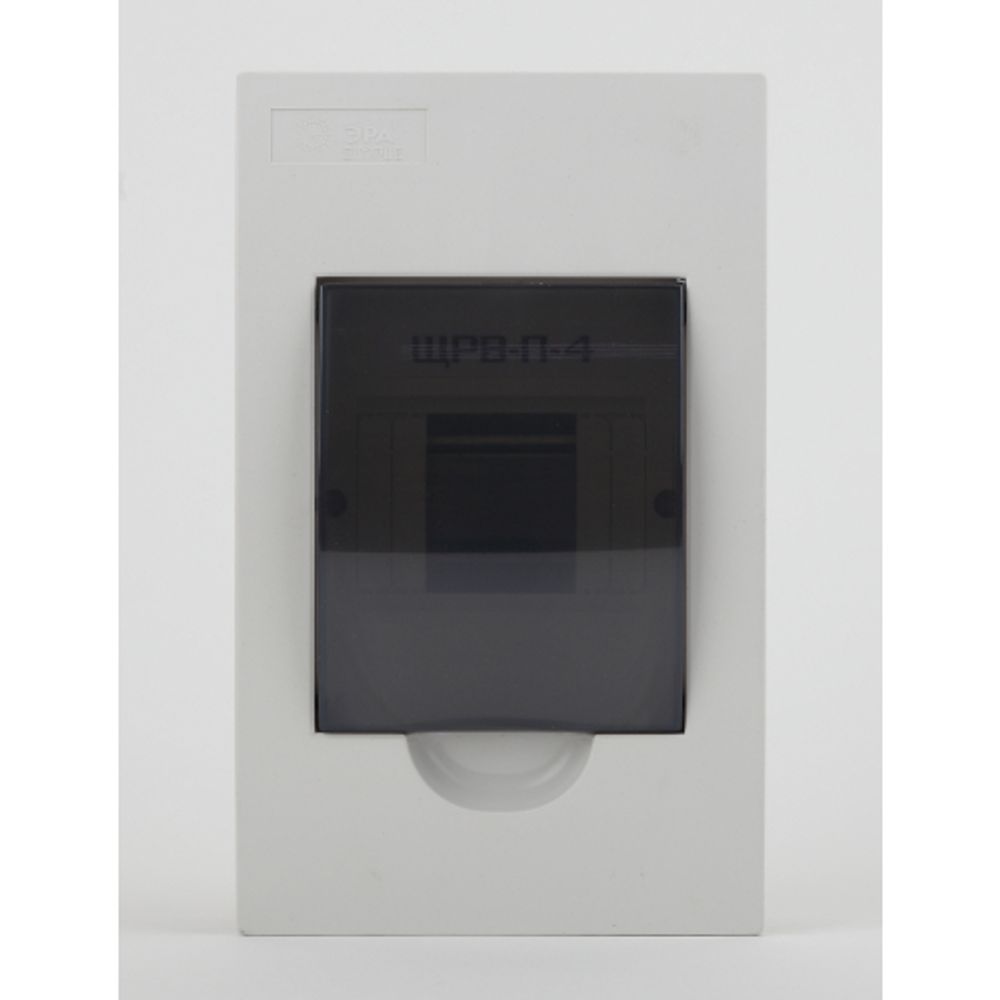 Корпус пластиковый встраиваемый ЭРА SIMPLE ЩРВ-П-04 IP41 прозрачная крышка белый