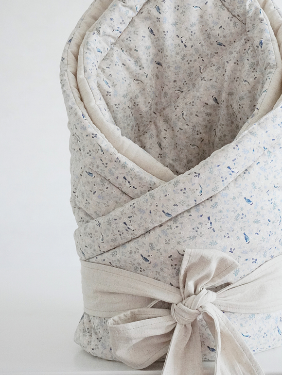 Одеяло стеганое Синички