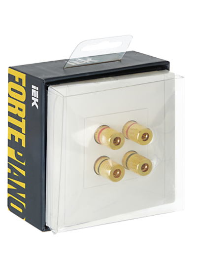 FORTE&PIANO Аудиорозетка 4-местная FP239 белый IEK