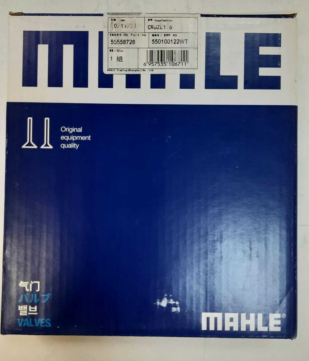 Комплект клапанов впуска z16xer,a16xer,f16d4 Mahle