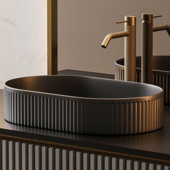 Раковина накладная ABBER Bequem AC2116MB черная матовая